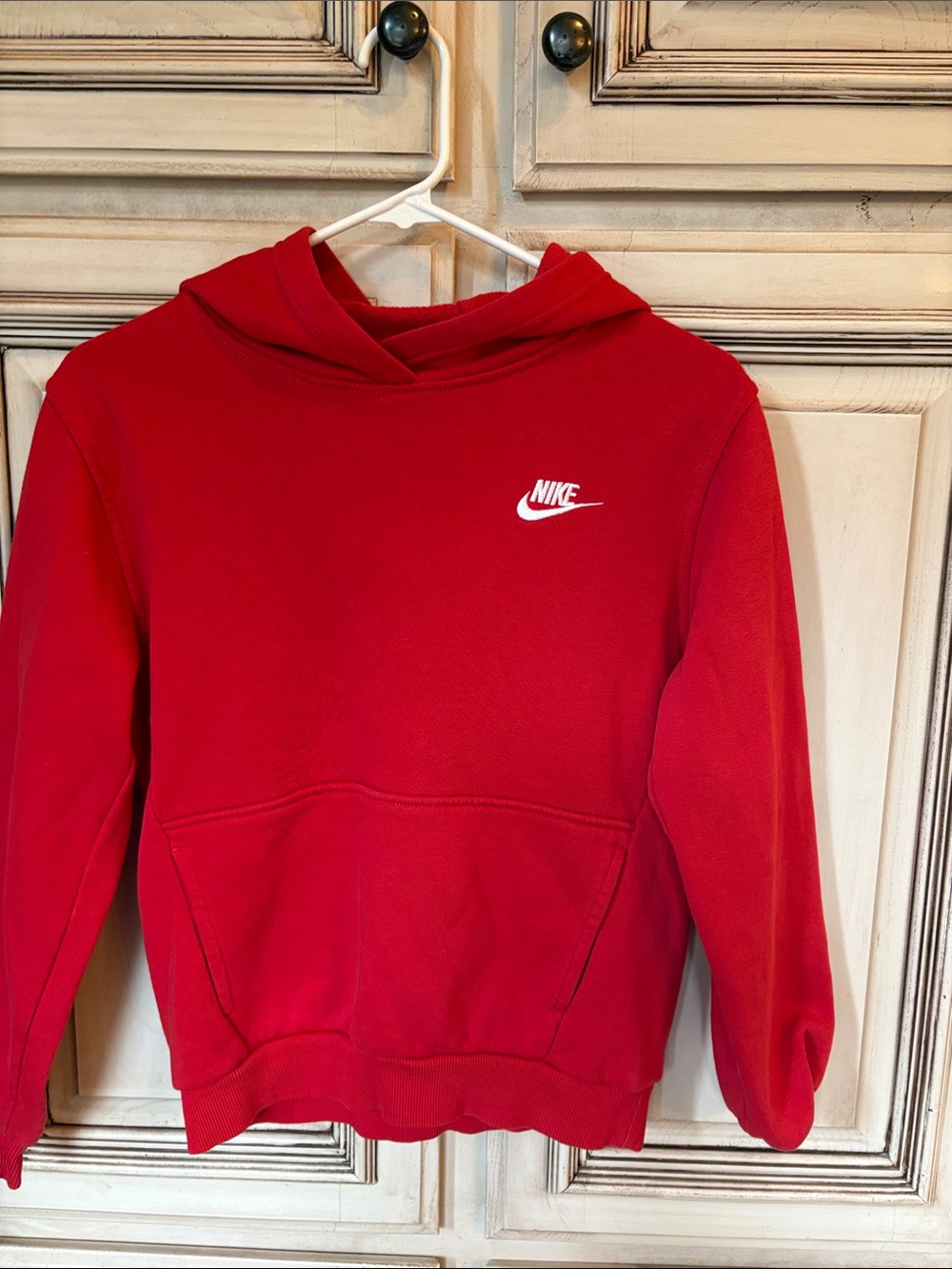 Boys red Nike hoodie